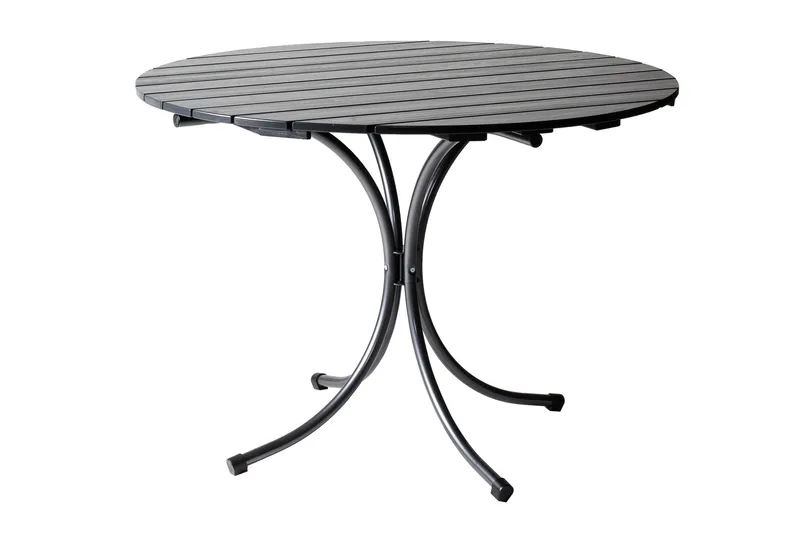 Suvisaari Runt Cafébord och Utebord 103 cm, Svart