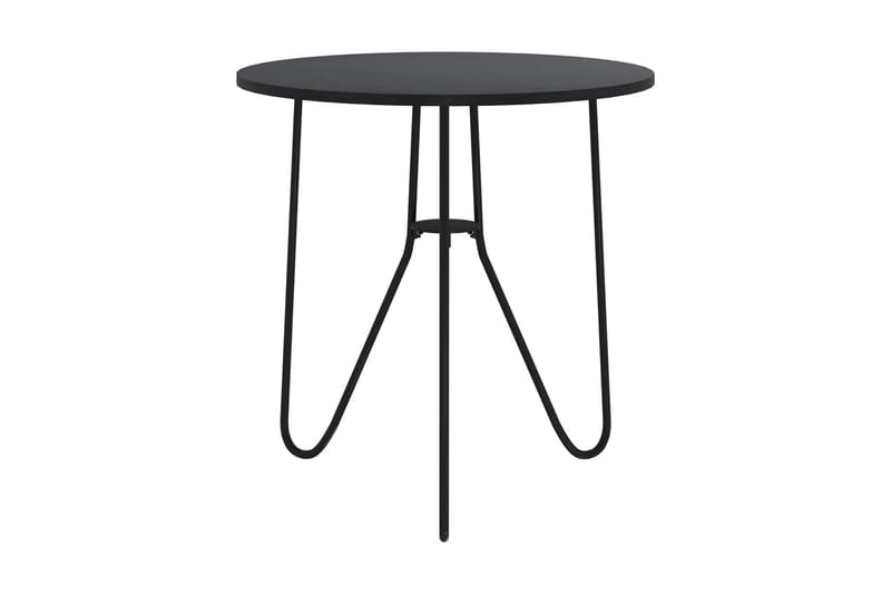 Tebord svart 48 cm MDF och järn - Svart - Cafebord
