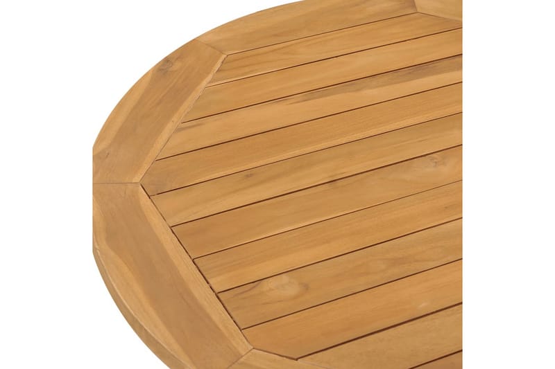 Trädgårdsbord Ã˜90x75 cm massiv teak - Brun - Utemöbler - Trädgårdsbord & Utebord - Cafebord