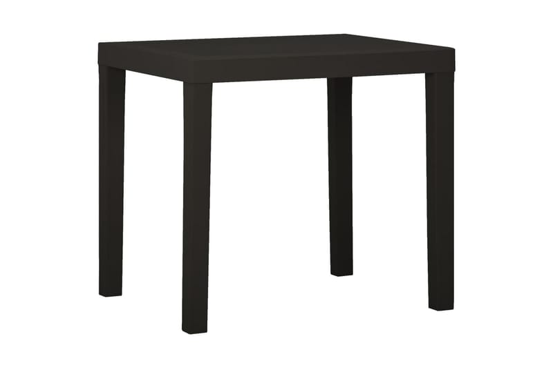 Trädgårdsbord antracit 79x65x72 cm plast - Grå - Utemöbler - Trädgårdsbord & Utebord - Cafebord