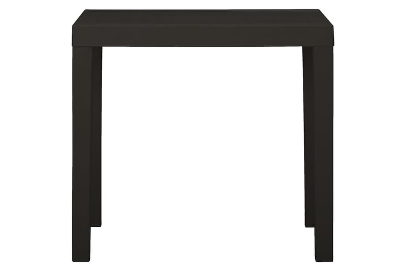 Trädgårdsbord antracit 79x65x72 cm plast - Grå - Utemöbler - Trädgårdsbord & Utebord - Cafebord