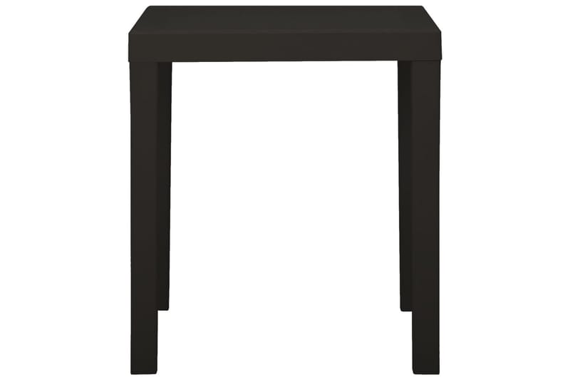 Trädgårdsbord antracit 79x65x72 cm plast - Grå - Utemöbler - Trädgårdsbord & Utebord - Cafebord