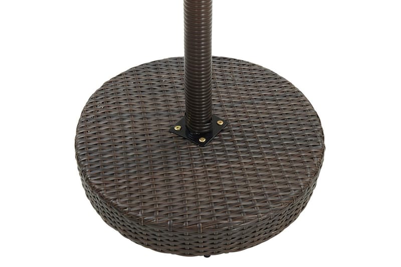 Trädgårdsbord brun 60,5x106 cm konstrotting - Brun - Utemöbler - Trädgårdsbord & Utebord - Matbord ute