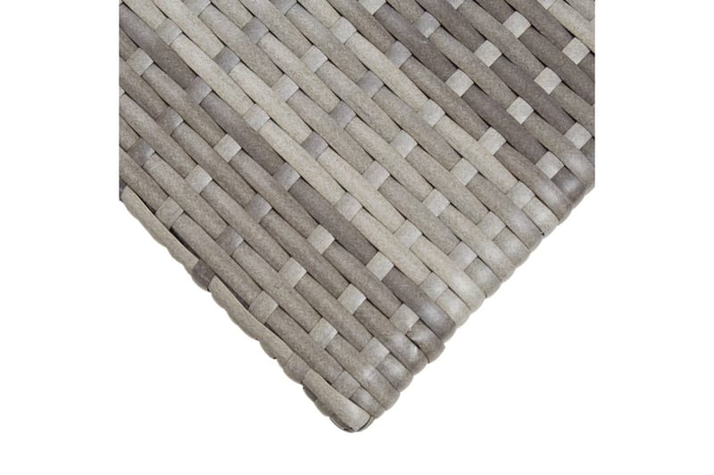 Trädgårdsbord grå 50x50x47 cm konstrotting - Grå - Utemöbler - Trädgårdsbord & Utebord - Cafebord