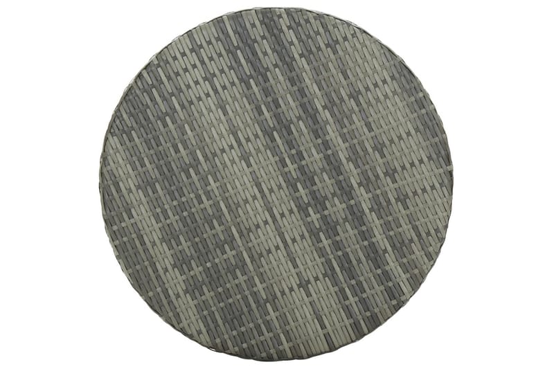 Trädgårdsbord grå 60,5x106 cm konstrotting - Grå - Matbord ute