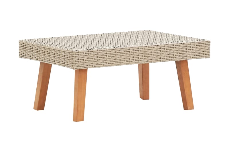Trädgårdsbord konstrotting beige - Beige - Utemöbler - Trädgårdsbord & Utebord - Cafebord