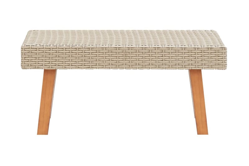 Trädgårdsbord konstrotting beige - Beige - Utemöbler - Trädgårdsbord & Utebord - Cafebord