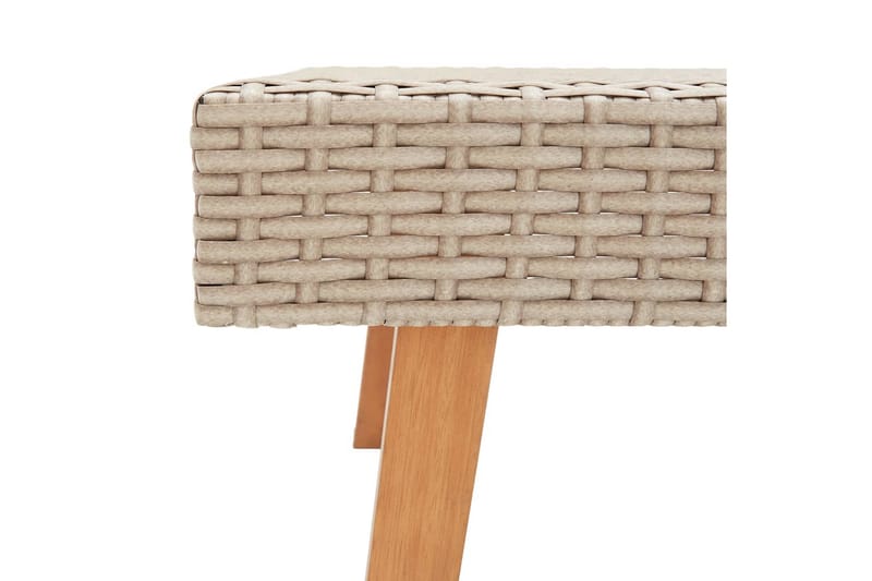 Trädgårdsbord konstrotting beige - Beige - Utemöbler - Trädgårdsbord & Utebord - Cafebord
