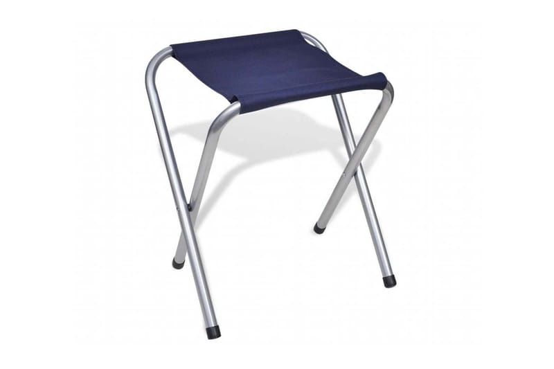 Campingbord med 4 pallar set Aluminium 120x60 cm - Vit - Utemöbler - Trädgårdsbord & Utebord - Campingbord
