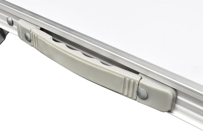 Campingbord med 4 pallar set Aluminium 120x60 cm - Vit - Utemöbler - Trädgårdsbord & Utebord - Campingbord