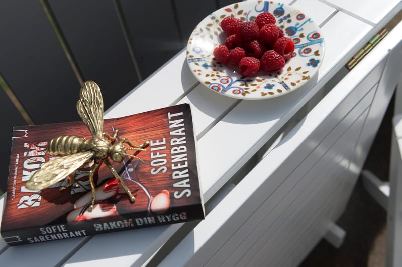 HILLERSTORP ÅRE Slagbord 70x20/80/140 cm Vit Akacia - Utemöbler - Trädgårdsbord & Utebord - Campingbord