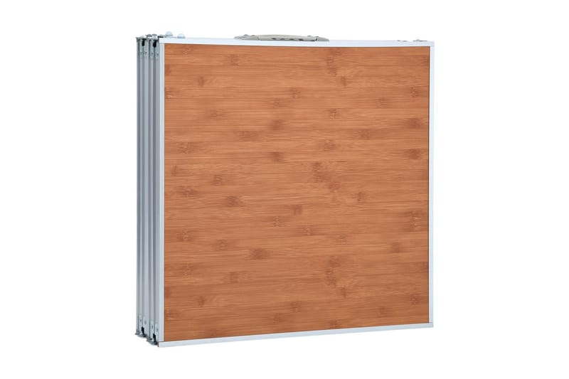 Hopfällbart campingbord aluminium 240x60 cm - Brun - Utemöbler - Trädgårdsbord & Utebord - Campingbord