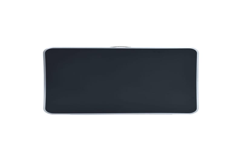 Hopfällbart campingbord grå aluminium 120x60 cm - Grå - Utemöbler - Trädgårdsbord & Utebord - Campingbord