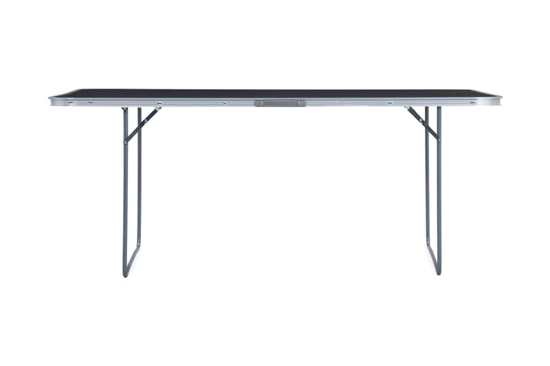 Hopfällbart campingbord grå aluminium 240x60 cm - Grå - Utemöbler - Trädgårdsbord & Utebord - Campingbord