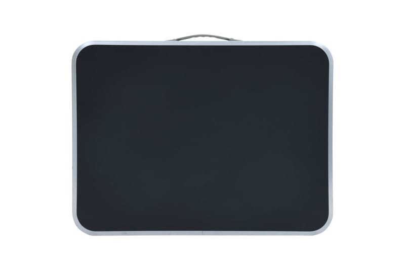 Hopfällbart campingbord grå aluminium 60x45 cm - Grå - Utemöbler - Trädgårdsbord & Utebord - Campingbord