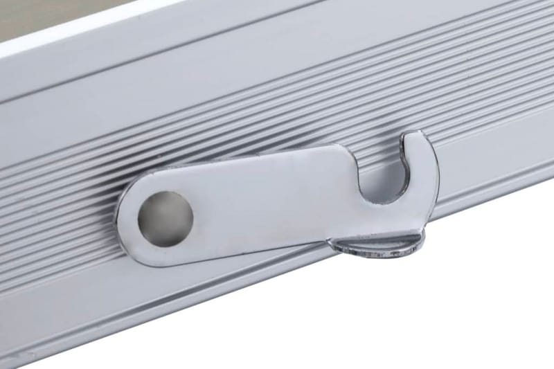 Hopfällbart campingbord med 4 sitsar stål aluminium - Silver - Utemöbler - Trädgårdsbord & Utebord - Campingbord