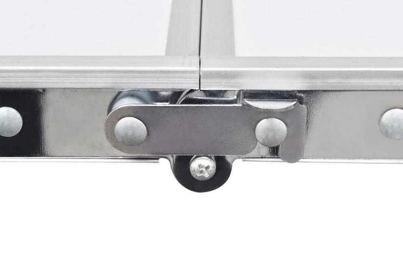 Hopfällbart campingbord med justerbar höjd Aluminium 240x60 - Vit - Utemöbler - Trädgårdsbord & Utebord - Campingbord