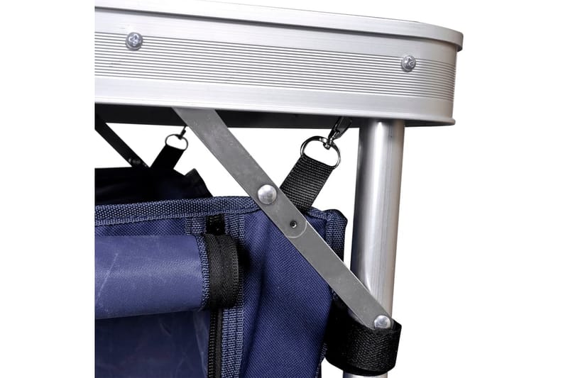 Hopfällbart campingskåp i Aluminium - Silver - Utemöbler - Trädgårdsbord & Utebord - Campingbord
