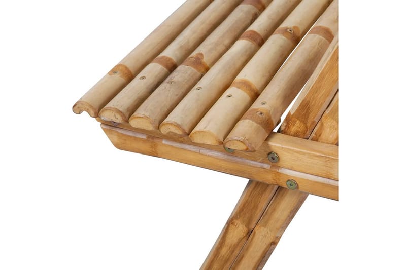 Picknickbord 120x120x78 cm bambu - Brun - Campingbord