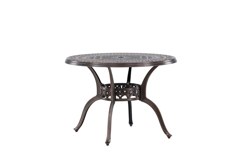 Coimbra Cafébord 100 cm - Brun - Utemöbler - Trädgårdsbord & Utebord - Cafebord