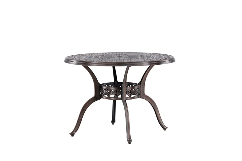 Coimbra Cafébord 100 cm - Brun - Utemöbler - Trädgårdsbord & Utebord - Cafebord