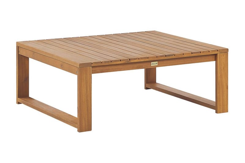 DES MOINES Sidobord Utomhus 90x75 cm Ljusbrun - Utemöbler - Trädgårdsbord & Utebord - Sidobord utomhus