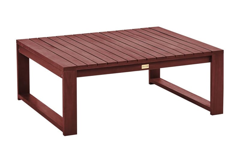 DES MOINES Sidobord Utomhus 90x75 cm mörkbrun - Utemöbler - Trädgårdsbord & Utebord - Sidobord utomhus