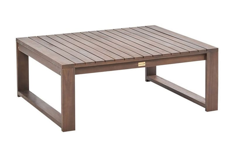 DES MOINES Sidobord Utomhus 90x75 cm mörkbrun - Utemöbler - Trädgårdsbord & Utebord - Sidobord utomhus