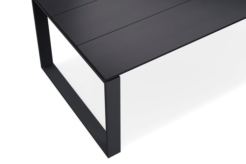 Devon Stort Rektangulärt Matbord utomhus 210x100 cm i aluminium - Svart - Utemöbler - Trädgårdsbord & Utebord - Matbord ute