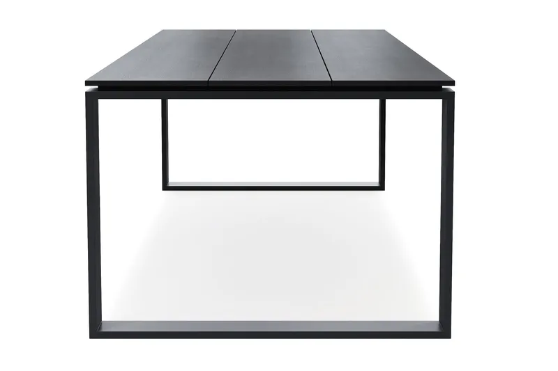 Devon Stort Rektangulärt Matbord utomhus 210x100 cm i aluminium - Svart - Utemöbler - Trädgårdsbord & Utebord - Matbord ute