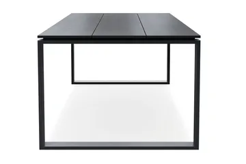 Devon Stort Rektangulärt Matbord utomhus 210x100 cm i aluminium - Svart - Utemöbler - Trädgårdsbord & Utebord - Matbord ute