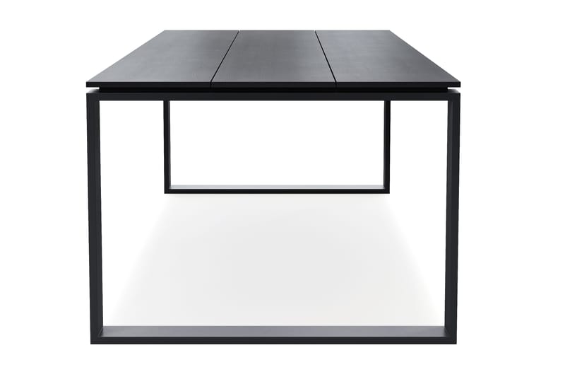 Devon Stort Rektangulärt Matbord utomhus 210x100 cm i aluminium - Svart - Utemöbler - Trädgårdsbord & Utebord - Matbord ute
