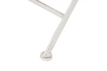 Dursley Runt Hopfällbart Cafébord och Kaffebord Utomhus 45 cm Metall - Vit - Utemöbler - Trädgårdsbord & Utebord - Cafebord