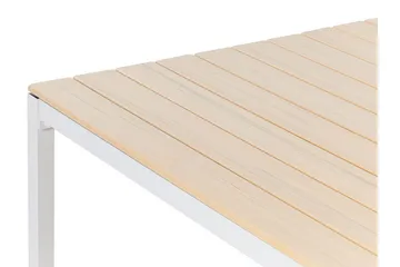 Edmundston Matbord Utomhus 95x95 cm - Beige/Vit - Utemöbler - Trädgårdsbord & Utebord - Matbord ute