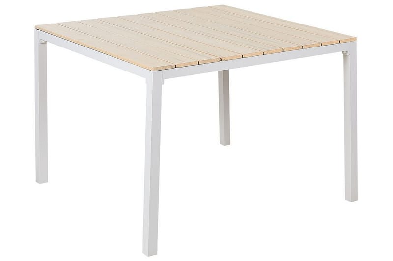 EDMUNDSTON Matbord Utomhus 95x95 cm Beige/Vit - Utemöbler - Trädgårdsbord & Utebord - Matbord ute