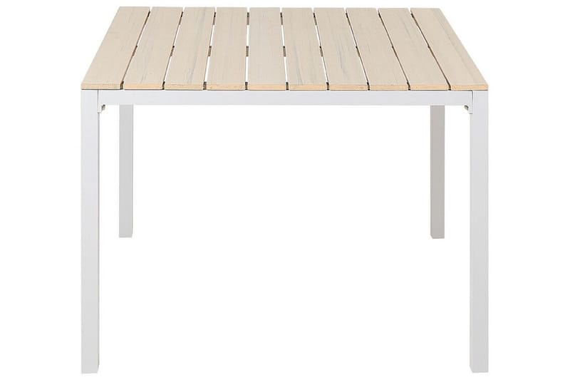EDMUNDSTON Matbord Utomhus 95x95 cm Beige/Vit - Utemöbler - Trädgårdsbord & Utebord - Matbord ute