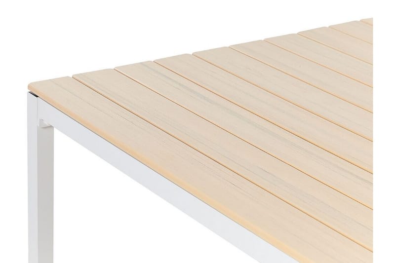 EDMUNDSTON Matbord Utomhus 95x95 cm Beige/Vit - Utemöbler - Trädgårdsbord & Utebord - Matbord ute