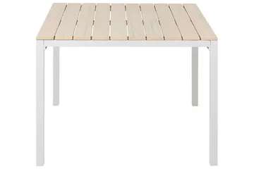 Edmundston Matbord Utomhus 95x95 cm - Beige/Vit - Utemöbler - Trädgårdsbord & Utebord - Matbord ute