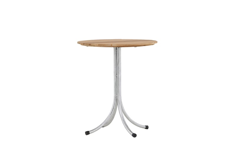 Holmsund Cafébord 65 cm - Natur/Silver - Utemöbler - Trädgårdsbord & Utebord - Cafebord