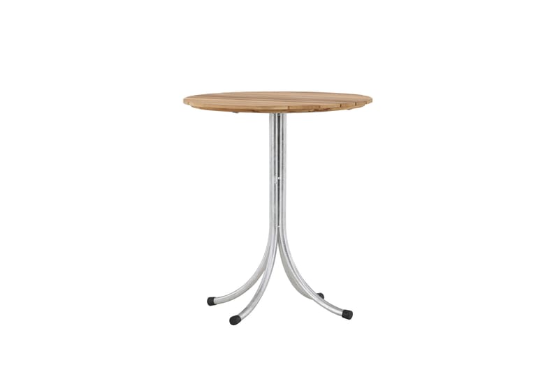 Holmsund Cafébord 65 cm - Natur/Silver - Utemöbler - Trädgårdsbord & Utebord - Cafebord