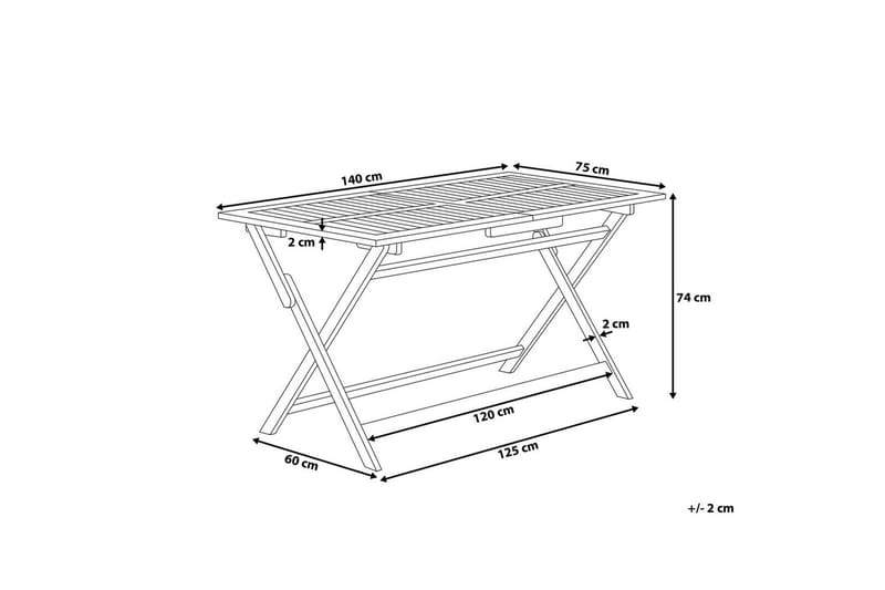 Fällbart bord Cento - Utemöbler - Trädgårdsbord & Utebord - Matbord ute
