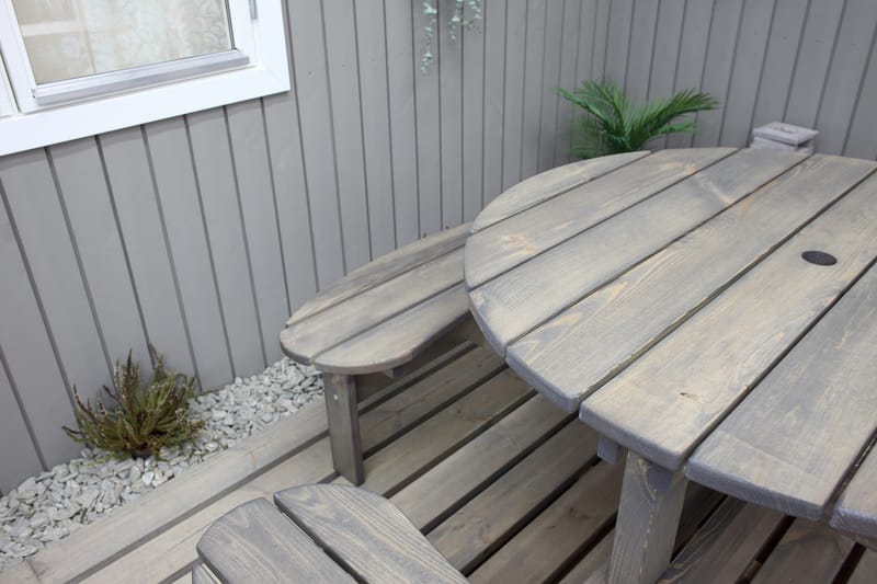 Frankfurt picknikbord - brun - Utemöbler - Trädgårdsbord & Utebord - Picknickbord