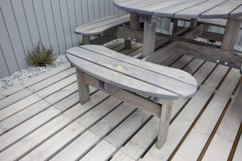 Frankfurt picknikbord - brun - Utemöbler - Trädgårdsbord & Utebord - Picknickbord