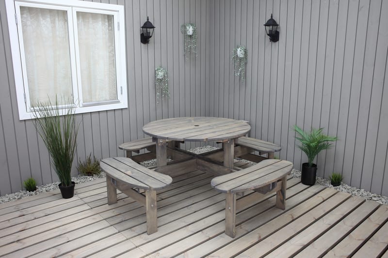 Frankfurt picknikbord - brun - Utemöbler - Trädgårdsbord & Utebord - Picknickbord