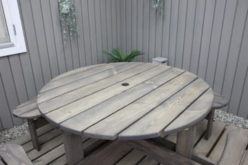 Frankfurt picknikbord - brun - Utemöbler - Trädgårdsbord & Utebord - Picknickbord