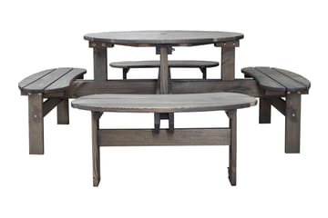 Frankfurt picknikbord - brun - Utemöbler - Trädgårdsbord & Utebord - Picknickbord