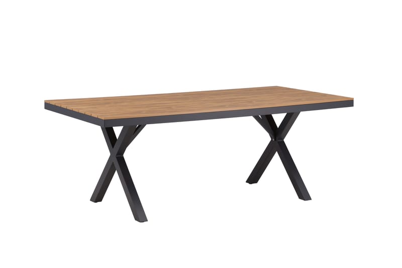 Garcia Matbord Utomhus 100x200 cm - Svart - Utemöbler - Trädgårdsbord & Utebord - Matbord ute