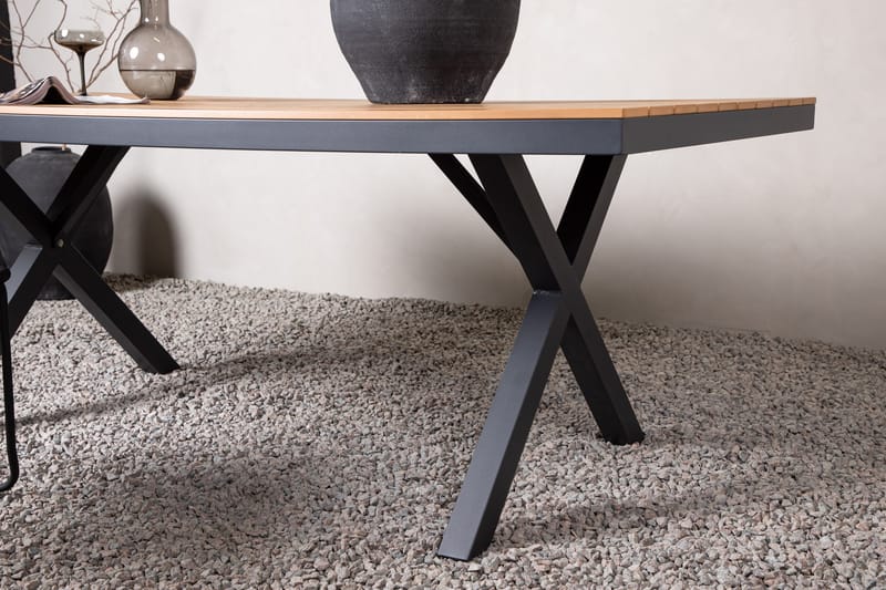 Garcia Matbord Utomhus 100x200 cm - Svart - Utemöbler - Trädgårdsbord & Utebord - Matbord ute