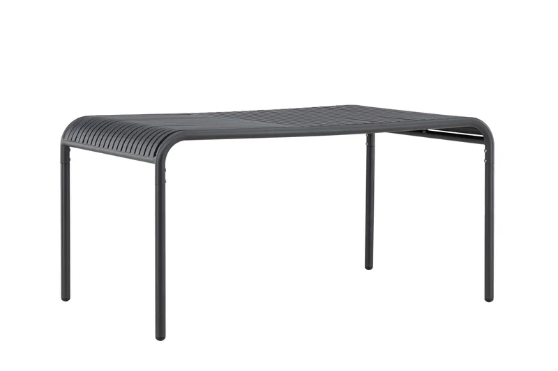 Gardeno Matbord Utomhus 90x150 cm utebord i aluminium - Svart - Utemöbler - Trädgårdsbord & Utebord - Matbord ute