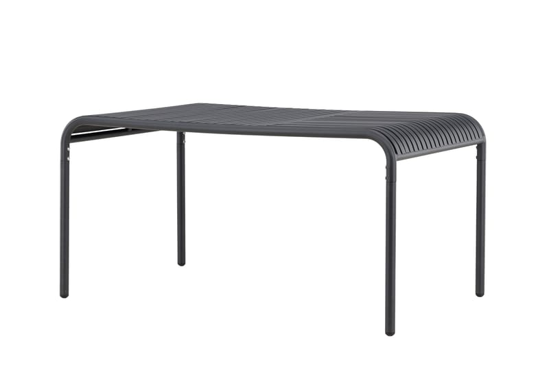 Gardeno Matbord Utomhus 90x150 cm utebord i aluminium - Svart - Utemöbler - Trädgårdsbord & Utebord - Matbord ute